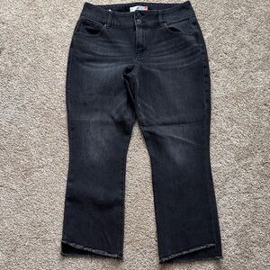 CAbi Hi Low Crop Jeans